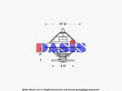 AKS DASIS 751896n -  Термостат, охлаждающая жидкость